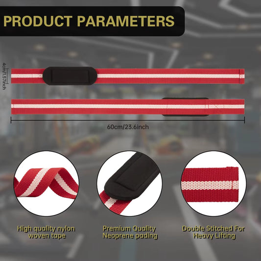 Fitness Lifting Wrist Straps Brace for Weightlifting Crossfit Bodybuilding Gym Strap Wrist Support Custom Logo