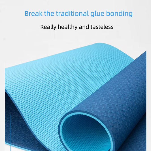 6Mm Yoga Mat anti Slip Extra Thick Big Large Tpe Yoga Mat Design Your Own Yoga Mat Custom Print Eco Friendly Kids