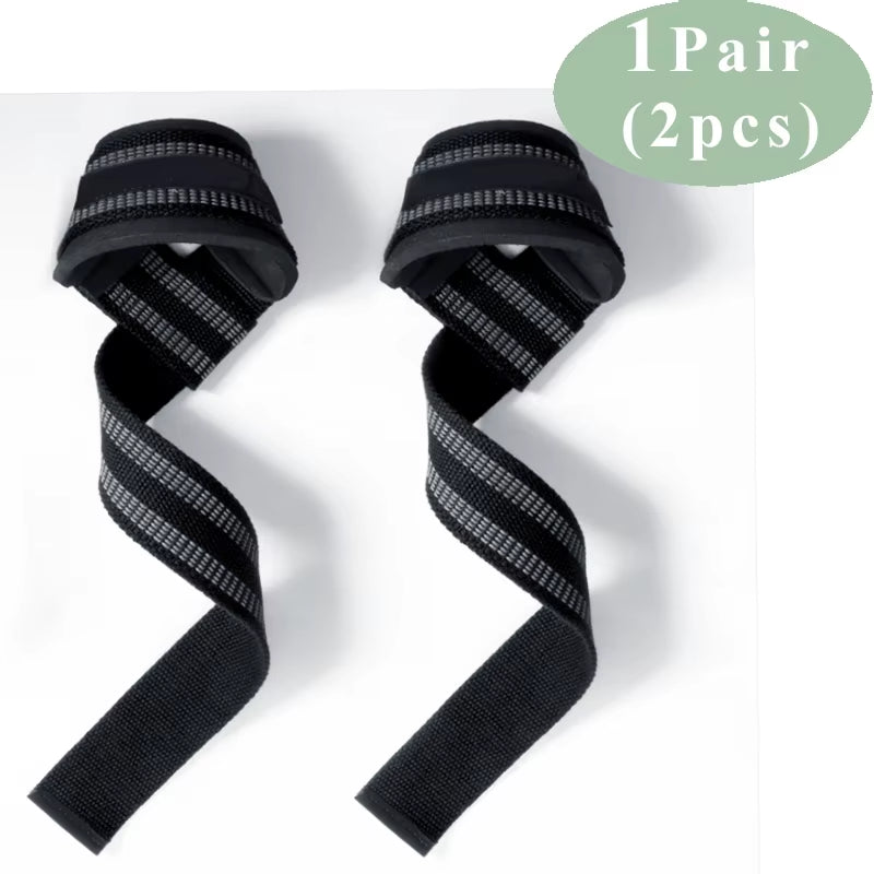 Gym Lifting Straps Deadlift Fitness Gloves Weight Lifting Belt Anti-Slip Hand Grips Wrist Straps Support Powerlifting Training