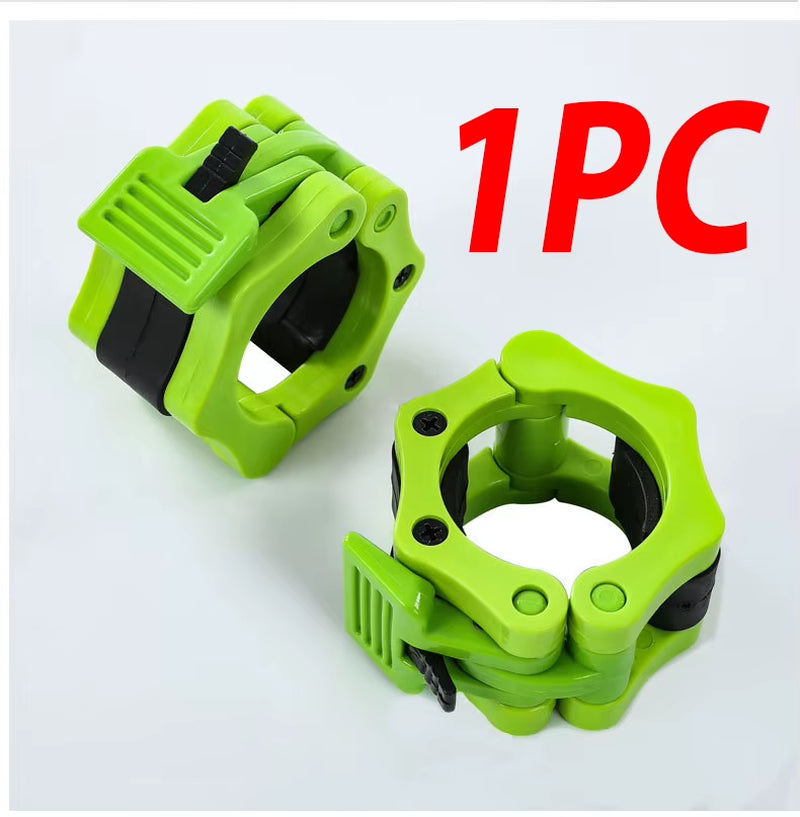 1PC Nylon Safety Dumbbell Barbell Bar Clip Collar Lock Clamps Pro O-Rod Chuck Weight Lifting Bar Snap Gym Fitness Accessories