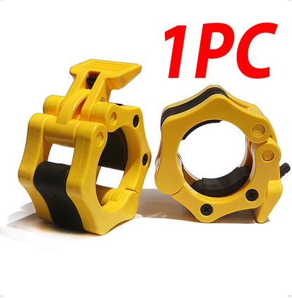 1PC Nylon Safety Dumbbell Barbell Bar Clip Collar Lock Clamps Pro O-Rod Chuck Weight Lifting Bar Snap Gym Fitness Accessories