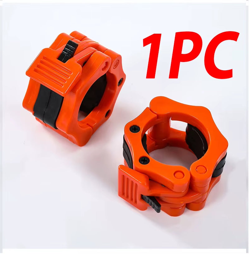 1PC Nylon Safety Dumbbell Barbell Bar Clip Collar Lock Clamps Pro O-Rod Chuck Weight Lifting Bar Snap Gym Fitness Accessories