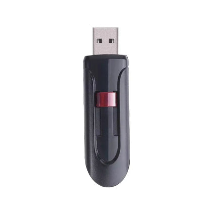 Retractable USB Flash Drive 128GB Plastic Memory Stick 64GB Creative Business Gift Pen Drive 32GB Red Pendrive Real Capacity 16G