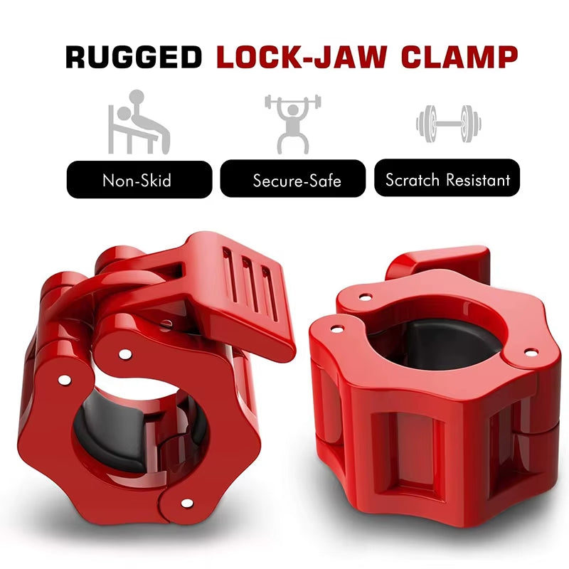 1PC Nylon Safety Dumbbell Barbell Bar Clip Collar Lock Clamps Pro O-Rod Chuck Weight Lifting Bar Snap Gym Fitness Accessories