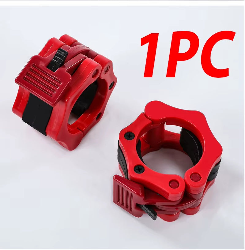 1PC Nylon Safety Dumbbell Barbell Bar Clip Collar Lock Clamps Pro O-Rod Chuck Weight Lifting Bar Snap Gym Fitness Accessories