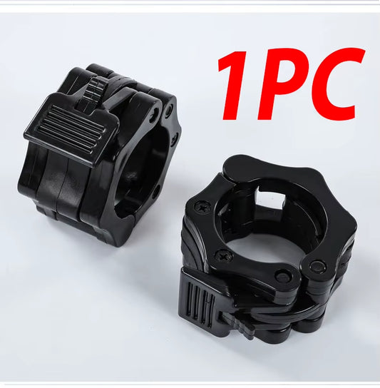 1PC Nylon Safety Dumbbell Barbell Bar Clip Collar Lock Clamps Pro O-Rod Chuck Weight Lifting Bar Snap Gym Fitness Accessories
