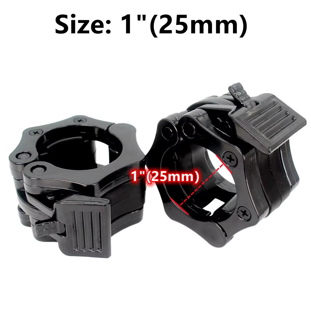 Pair of Locking 25/50Mm Diameter Standard Bar Dumbbell Barbell Collars Lock Clips Clamp Weight Lifting Gym Fitness Bodybuilding