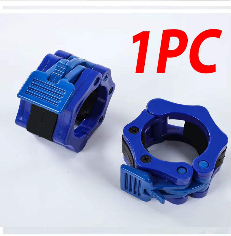 1PC Nylon Safety Dumbbell Barbell Bar Clip Collar Lock Clamps Pro O-Rod Chuck Weight Lifting Bar Snap Gym Fitness Accessories